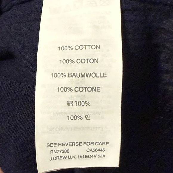 J. Crew navy blue summer dress, women’s sz M - Picture 5 of 6